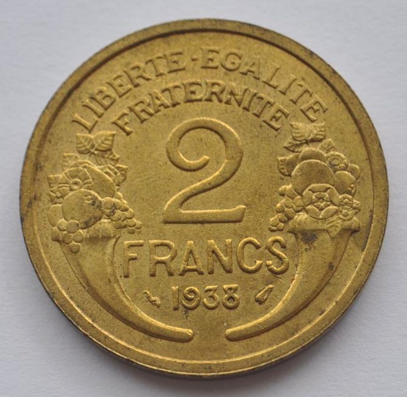 1938 France 2 Francs Beautiful Coin UNC  eBay