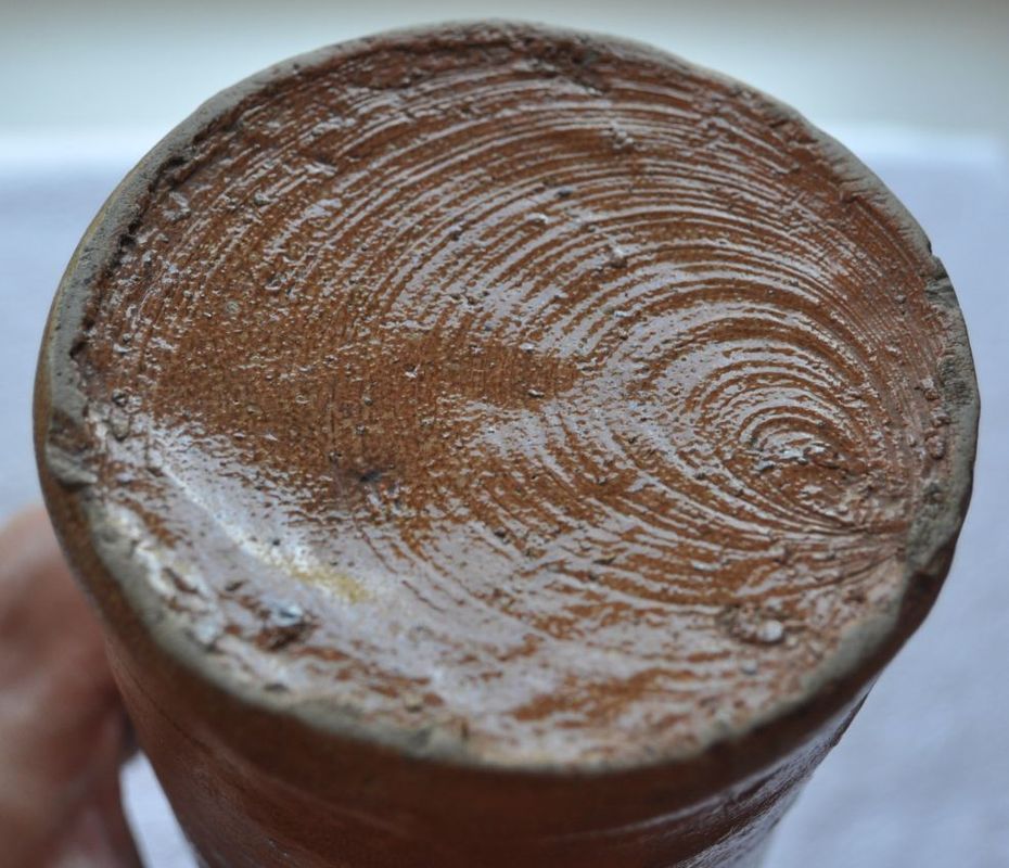 1900s Germany HERZOGTHUM Soda Selters BIG Clay Bottle  