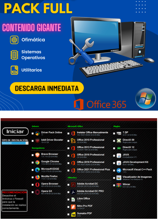 Super Combo SoftWare 2024 - Descarga Directa A Su PC