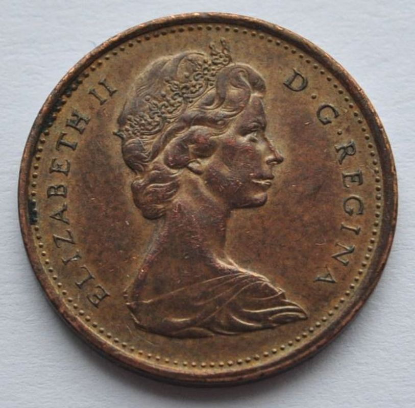 1967 Canada UK Great Britain 1 Cent Coin Queen Elizabeth II | eBay