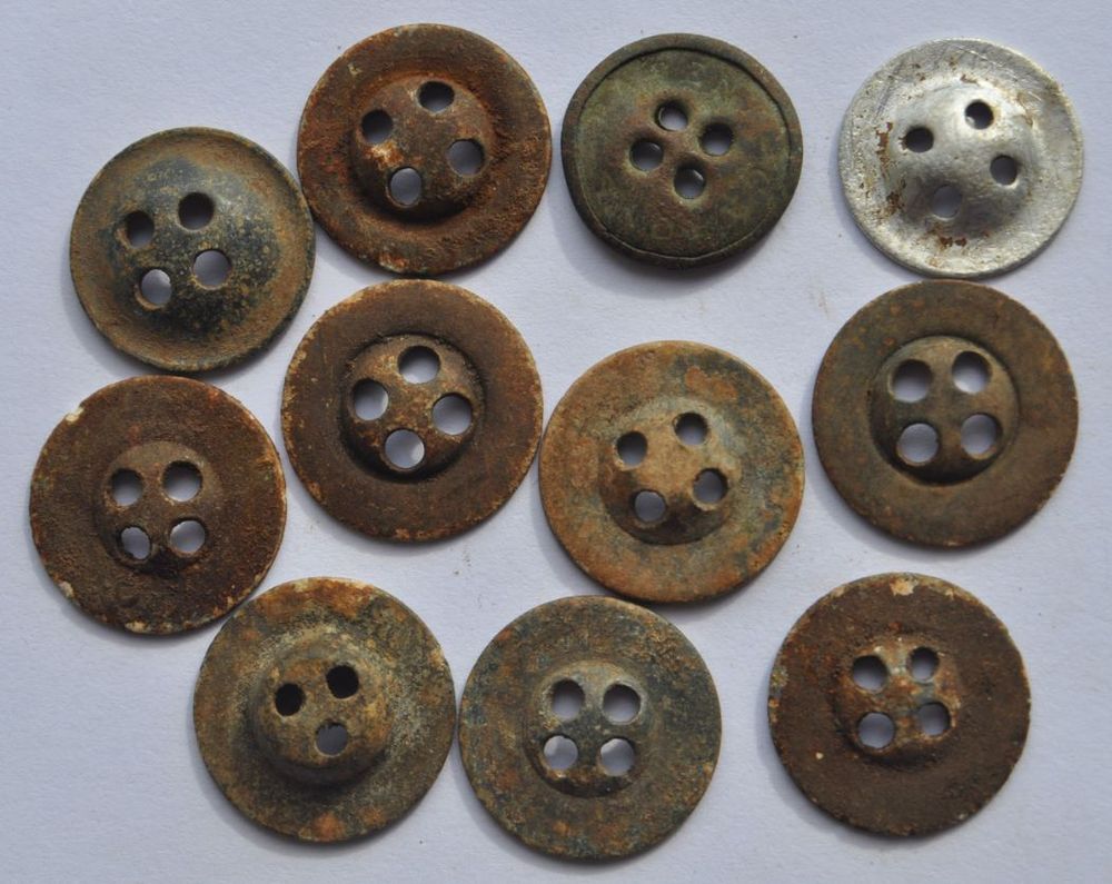 1914-18 WWI Germany Army Military Field Tent 11 Buttons Button Set No.1 ...